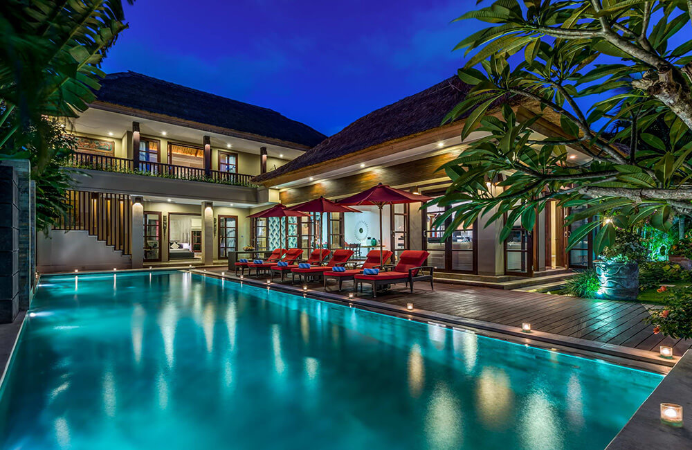 The Residence Seminyak, can be rented as 16 bedrooms.